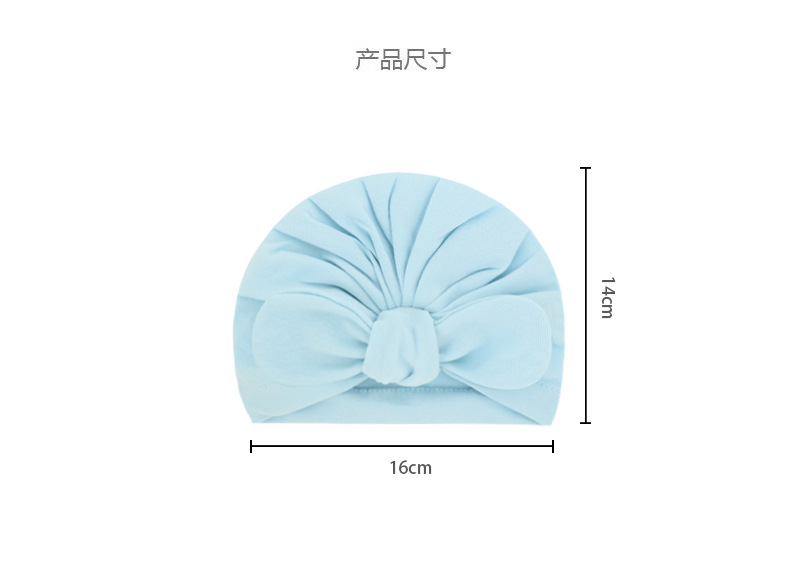 Newborn Rabbit Ear Pullover Hat, Soft Knotted Baby Hat For Spring_voghion.com