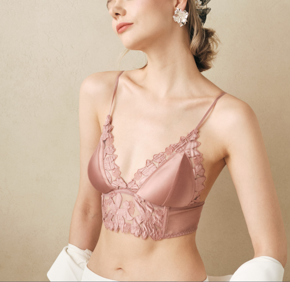 6738 early spring sexy lace black leopard print bra set ultra-thin cup without steel ring lingerie fun_voghion.com