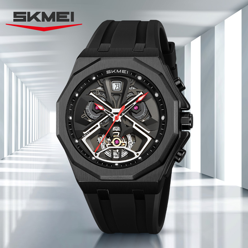 Time Beauty Quartz Watch Men's Automatic Movement Southeast Asian Explosions Black Samurai Men's Quartz Watch Waterproof