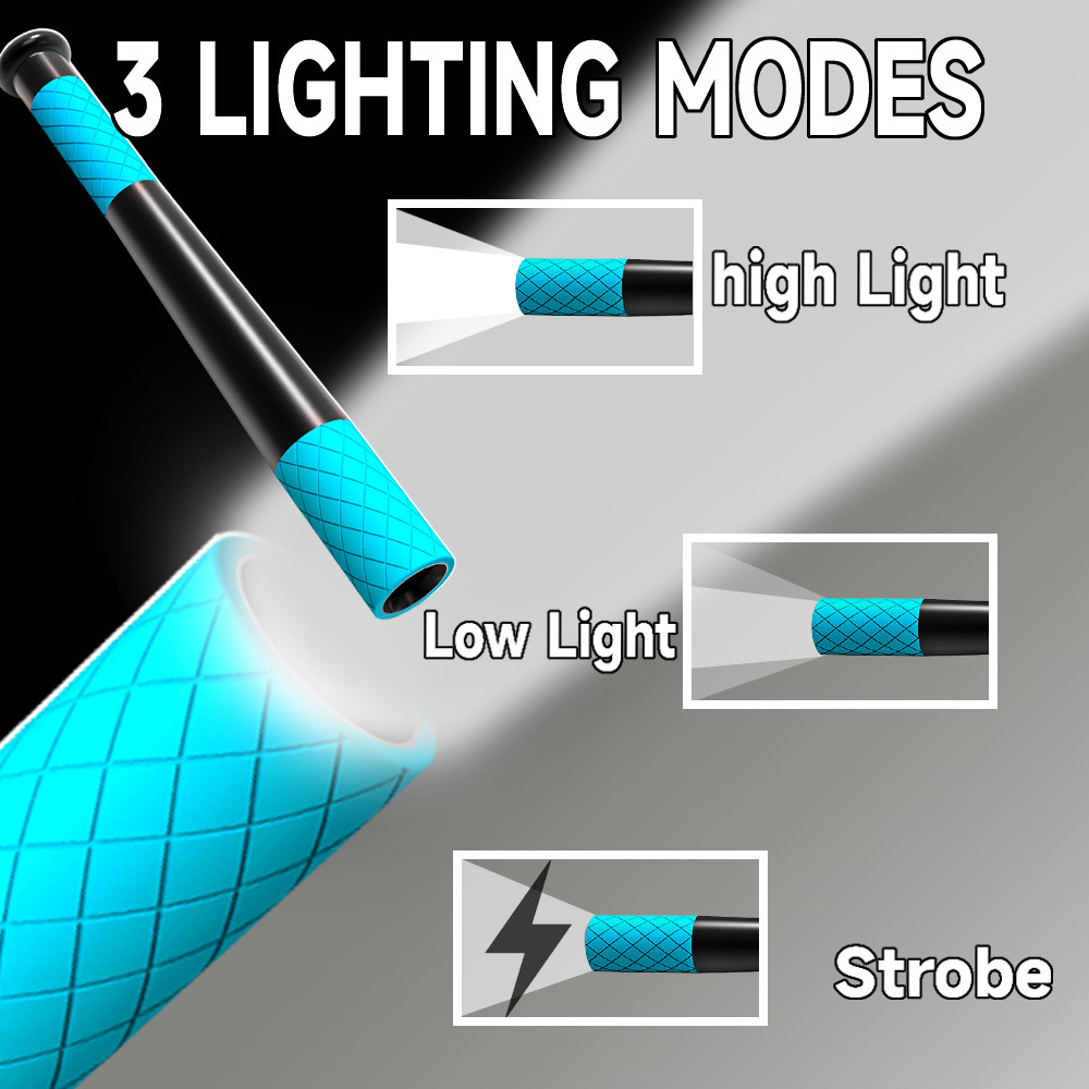 Transfronteriza AliExpress Amazon clásico sonajero serpiente 10W linterna de luz fuerte encogimiento de zoom con titular de la pluma