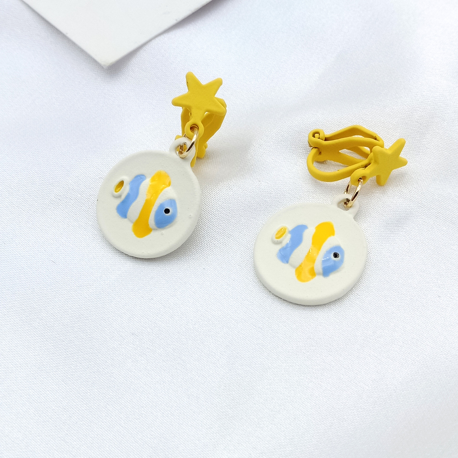 Fashion Fish Alloy Enamel Stoving Varnish Drop Earrings display picture 4