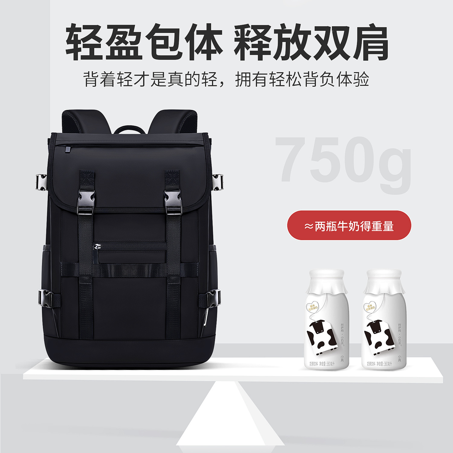 2025 nuevo tipo de mochila universitaria para estudiantes de secundaria y secundaria, mochila informática de viaje de gran capacidad, mochila image 5