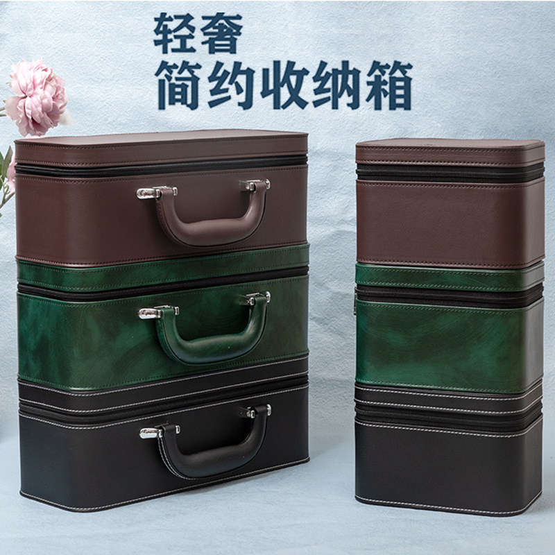 DIY ジッパースーツケース大容量ジュエリー収納空箱ジュエリー収納ボックス卸売|undefined