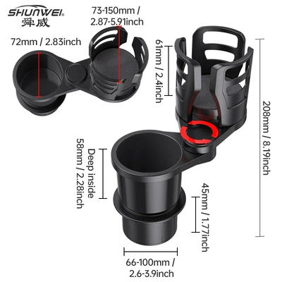 Car Storage Rack Car Multi-Functional – Car cup holder/beverage holder