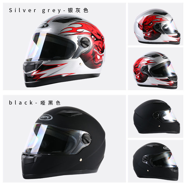L5U electric motorcycle helmet men's plus size winter warm full helmet anti-fog belt scarf full cover electric vehicle safety