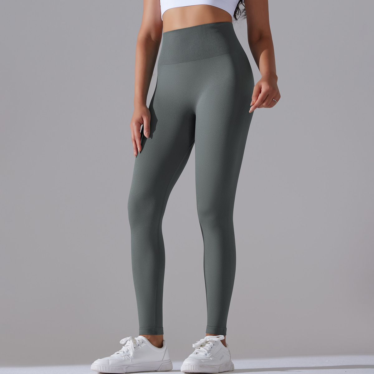 Modern Style Simple Style Solid Color Nylon Cotton Blend Active Bottoms Leggings display picture 89