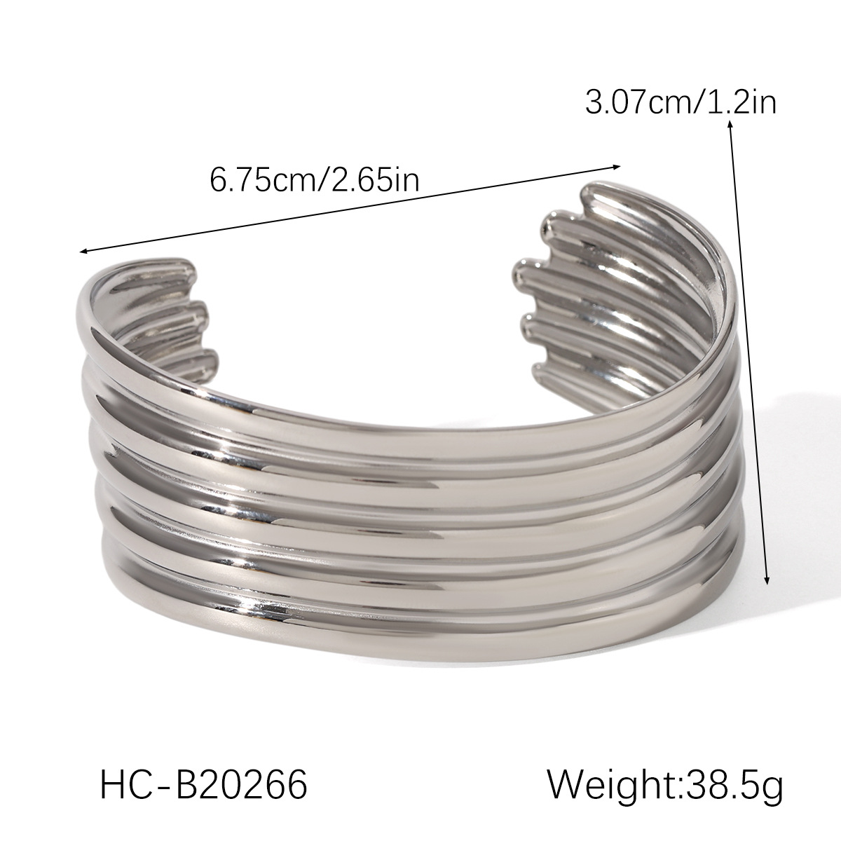 INS personalidad europea y americana exagerada pulsera brillante multicapa pulsera de acero de titanio pulsera abierta de acero inoxidable de oro de 18 quilates sin decoloración