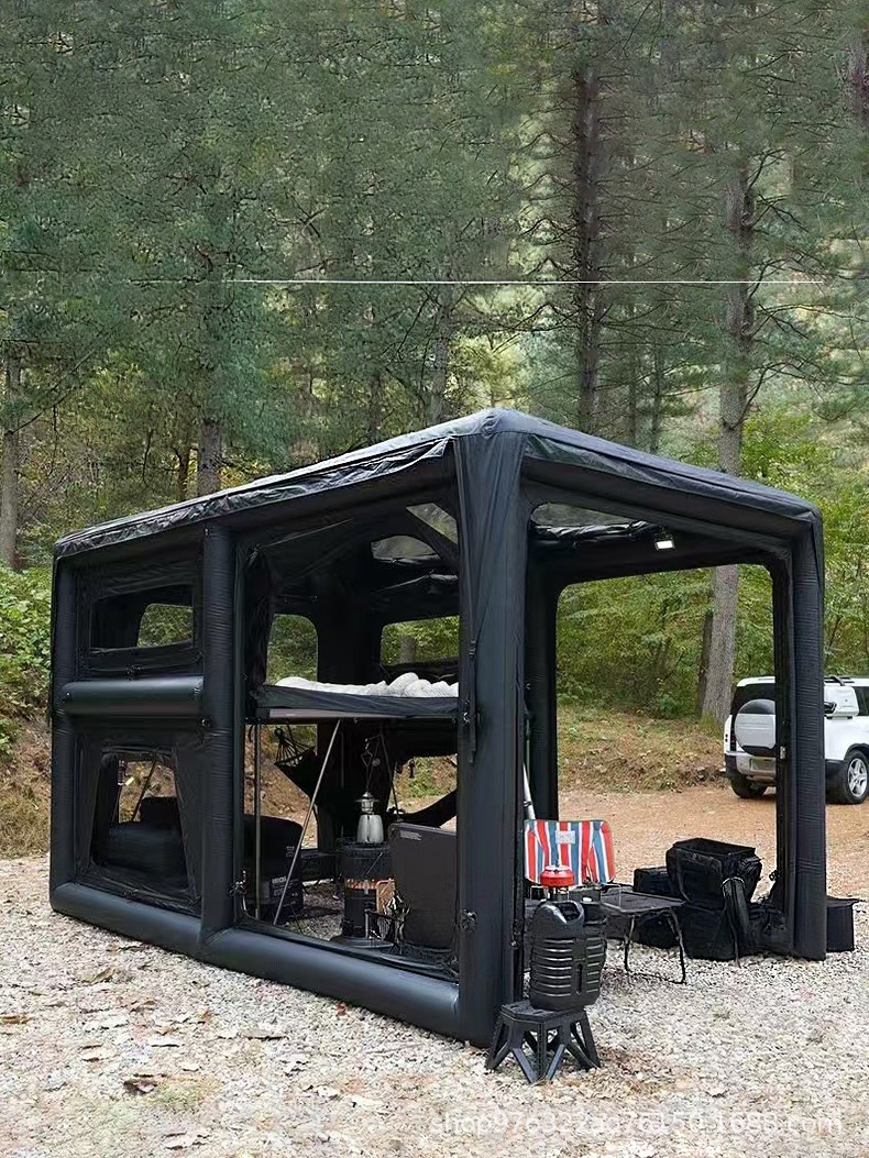Customized New Car Camping Style Villa Inflatable Tent Outdoor Foldableable Portable Suv Pickup Rv Tail Tent