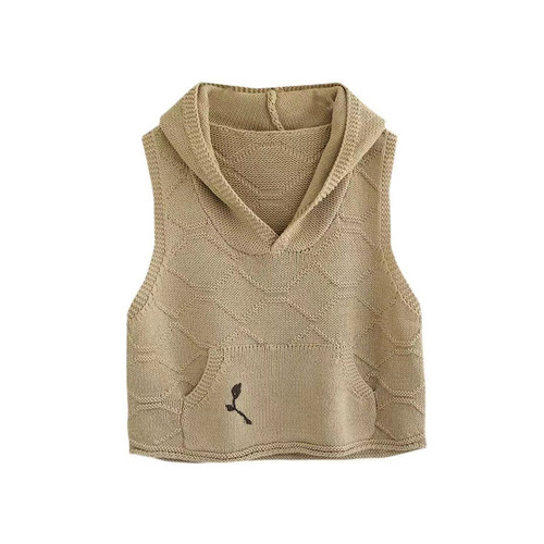 Knitted Cardigan with a Refined Touch - Spring and Autumn New Arrival, Literary and Retro Hooded Zip-Up Cardigan for Women