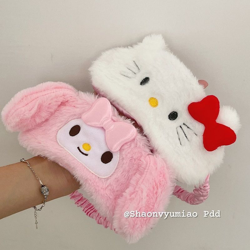 日本インズソフトガールハローキティぬいぐるみアイマスク睡眠用遮光冬と夏ユニバーサルアイマスクかわいい女性|undefined