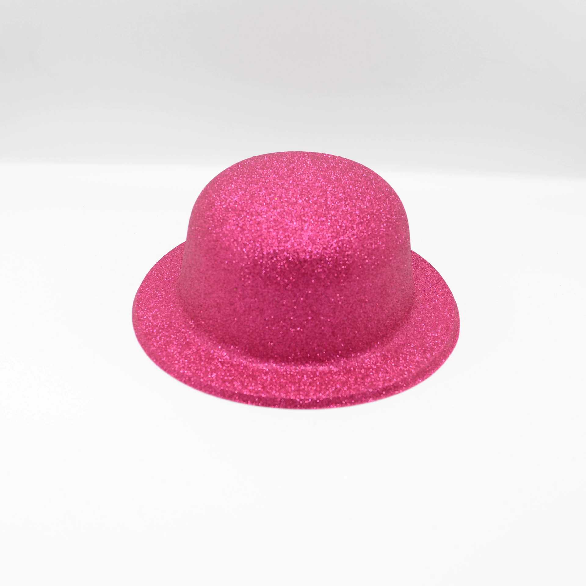 Трансграничные ПВХ пластиковые блистающие шапки Золотые пудры Круглые шляпы Вечеринка Праздничная Одежда Шляпа Шоу Шляпа Волшебная Шляпа