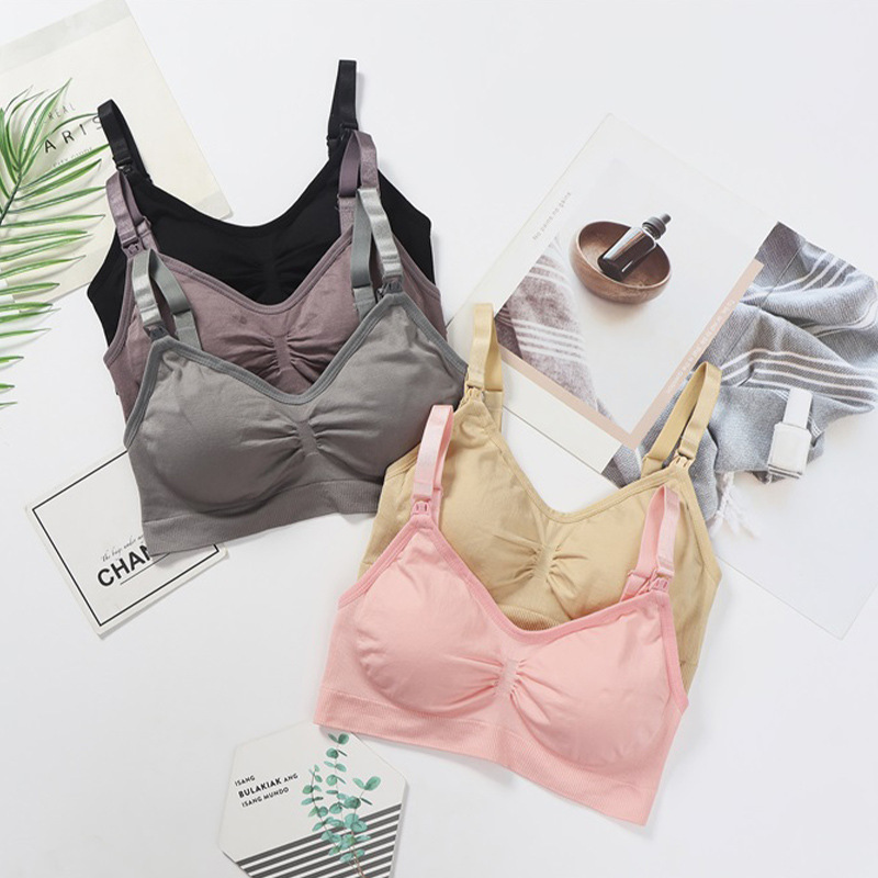 2025授乳下着前ボタンブラジャー快適レディース妊婦下着スチールリングなし授乳下着卸売|undefined
