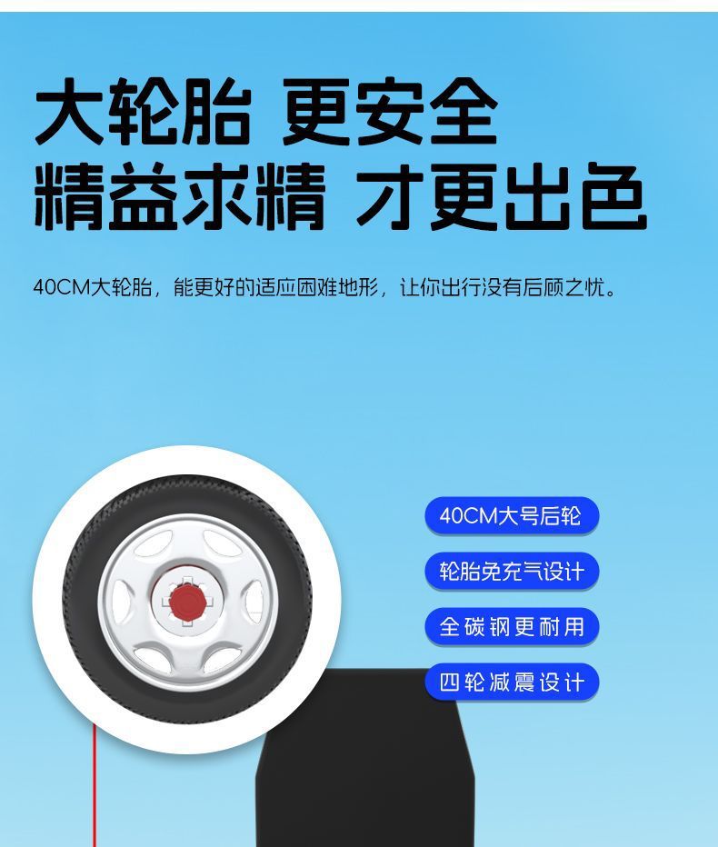 Intelligent, fully automatic electric wheelchair for the elderly, a foldable, lightweight four-wheel mobility aid for seniors and disabled individuals