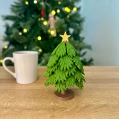 跨境新品Christmas tree coaster set圣诞树装饰杯垫圣诞节装饰品