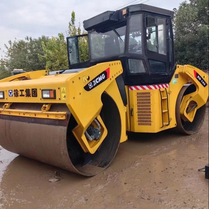 二手徐工XD143双钢轮压路机 14吨震动中型压实机械