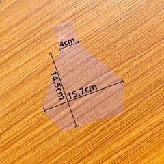 かわいいステッカー付きの透明な三角形のおにぎり包装袋、破れやすい口で持ち運びが簡単、高温耐性と防曇性