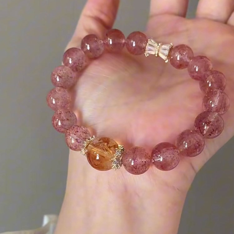 Natural Healing Crystal Beaded Bracelet For Mind And Spirit_voghion.com