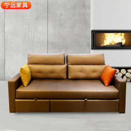 小户型客厅多功能沙发床两用免洗可折叠可伸缩储物布艺沙发家具