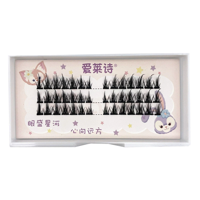 False Eyelash Clusters, Short Comic Cosplay Lashes, 3-row & 5-row Little Devil Style