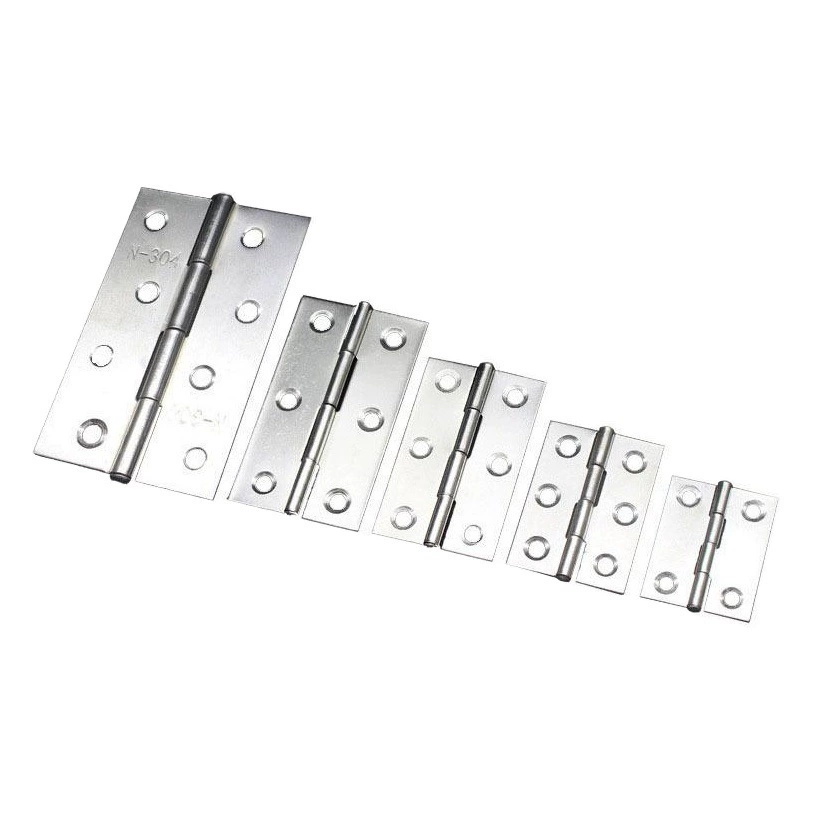 Плоский шарнир из нержавеющей стали с левой сталью 1,5/2/2,5/3/4 дюйма, бесшумная петля для двери шкафа, оптовая продажа