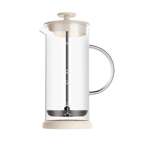 Tianxi milk frother machine household manual milk frother milk frother pot coffee milk hand-made glass milk frother cup frother