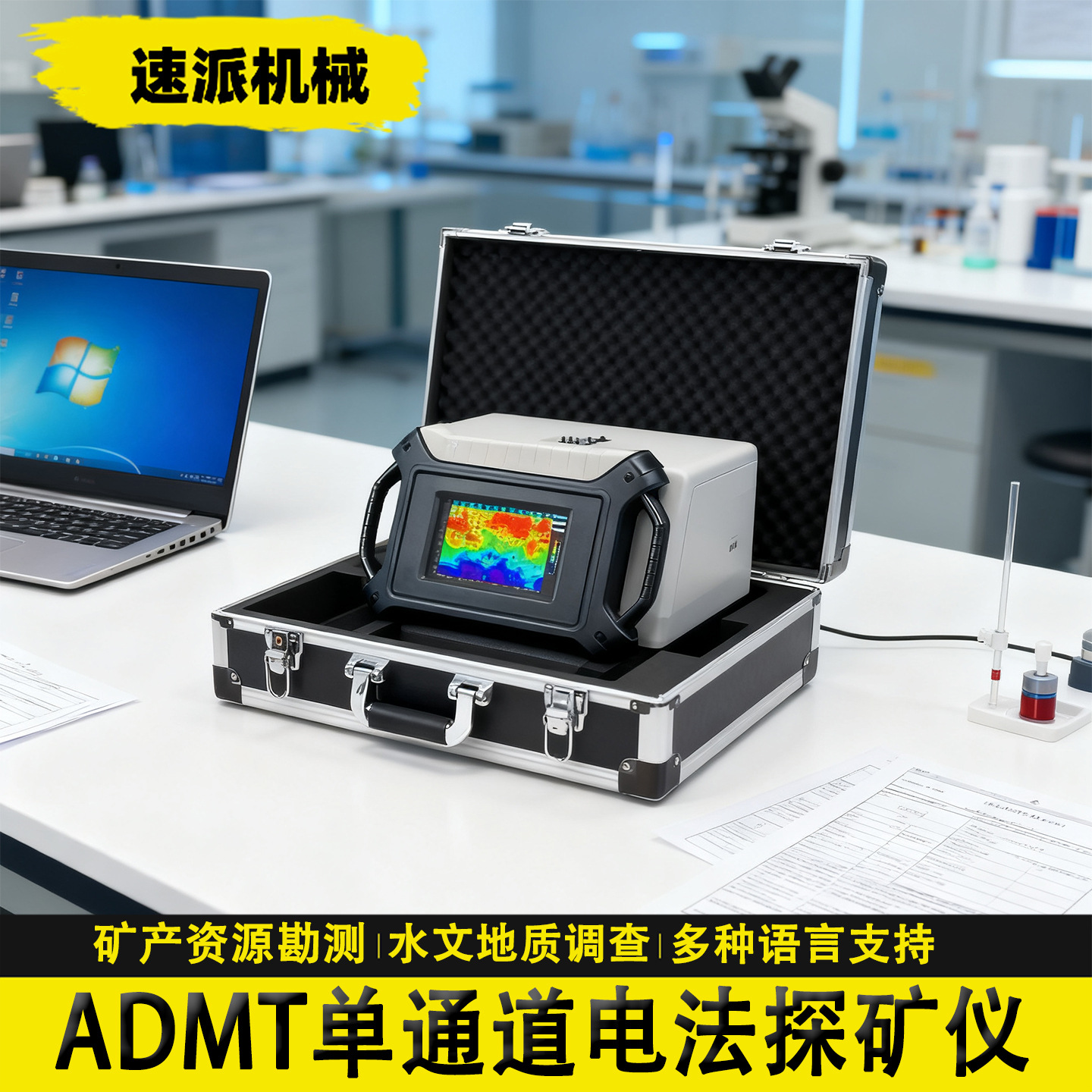 单通道探矿仪电磁物探仪ADMT-300AX矿产勘查工程探测仪器宝藏勘探