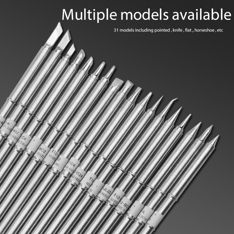 T12烙铁头白菜白光烙铁咀T12-K/KU/KF/KR烙铁刀头发热芯嘴 QUICKO