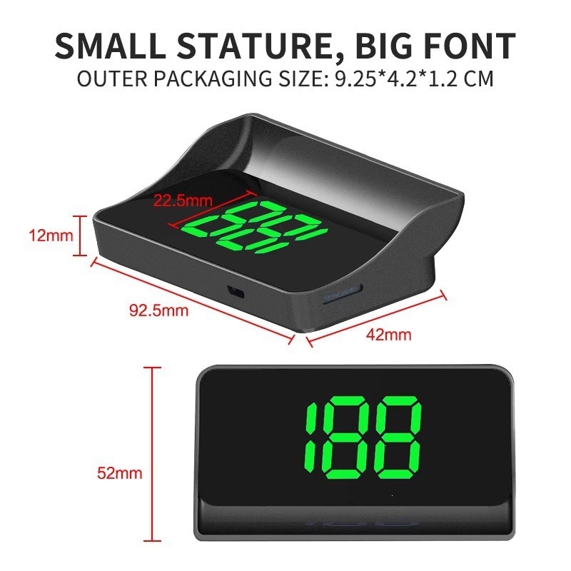 New Model Hud Head-Up Display Gps Speedometer Speed Display Kmh/Mph Cross-Border