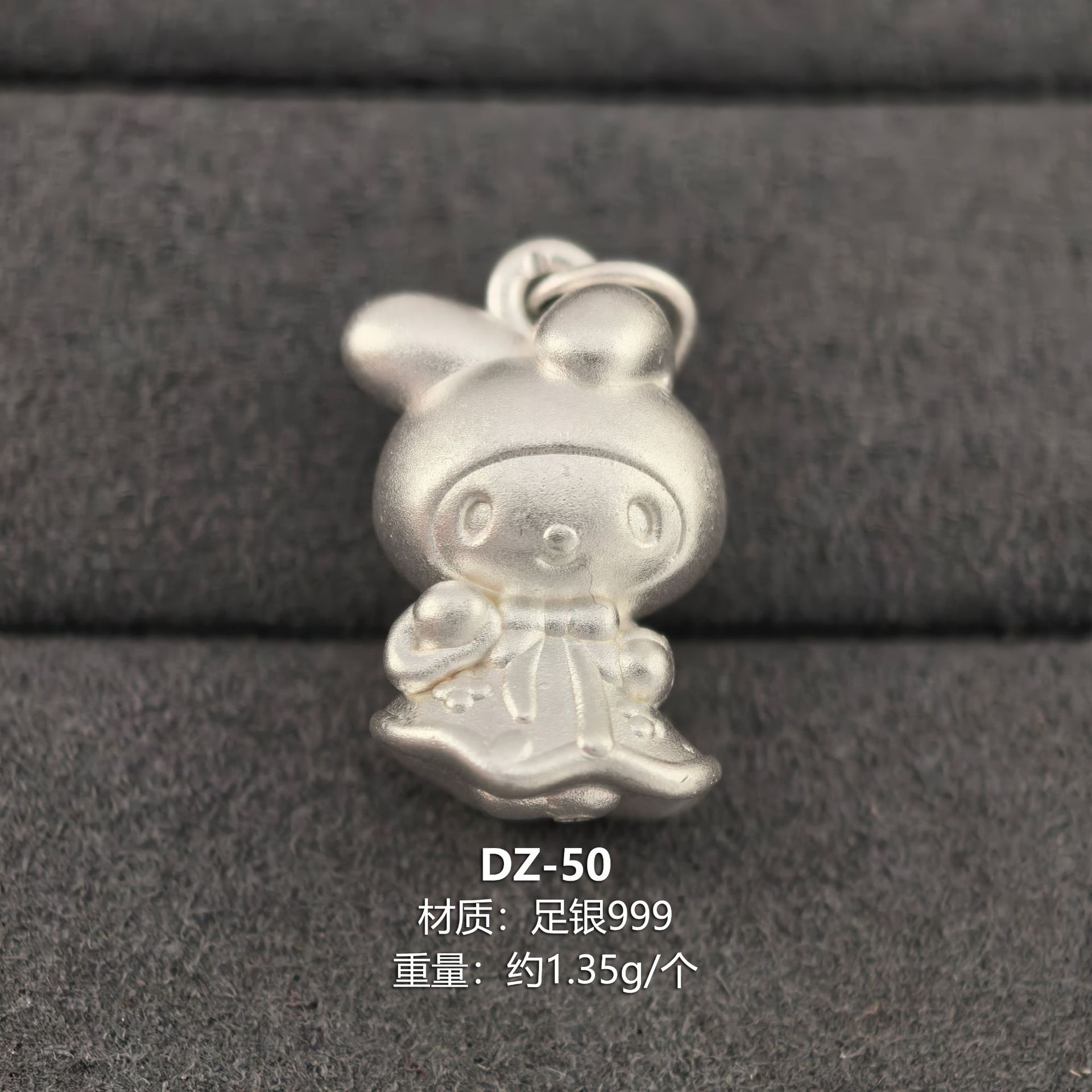 Pure Silver 999 Hello Kitty Fortune Beads My Melody Spacer Beads Handmade String DIY Jewelry Accessories Pure Silver Kt Cat Loose Beads