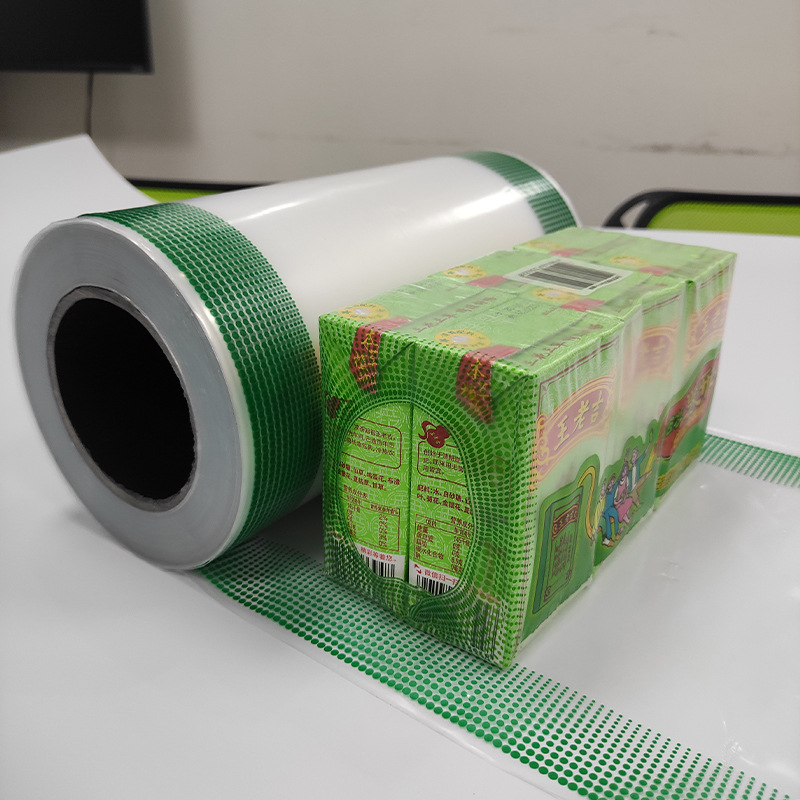 Fábrica al por mayor PE película de impresión de envases de plástico máquina de etiquetado automático rollo de película fácil de rasgar película termoplástica película de etiqueta de impresión en color