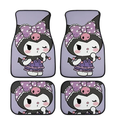 Avtomobil döşəmə paspasları, Cartoon Hello Kitty Floor Mats, Cross-Border - 305de-melody-8-3344cm-pack-of-two