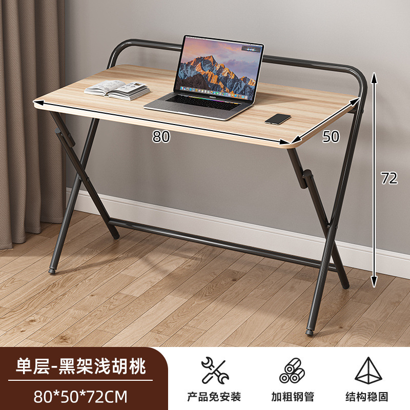 Mesa de computadora plegable, escritorio de escritorio plegable