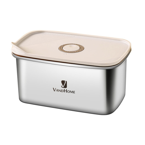 304 stainless steel crisper oven microwave heating refrigerator refrigeration household square food sealed storage box