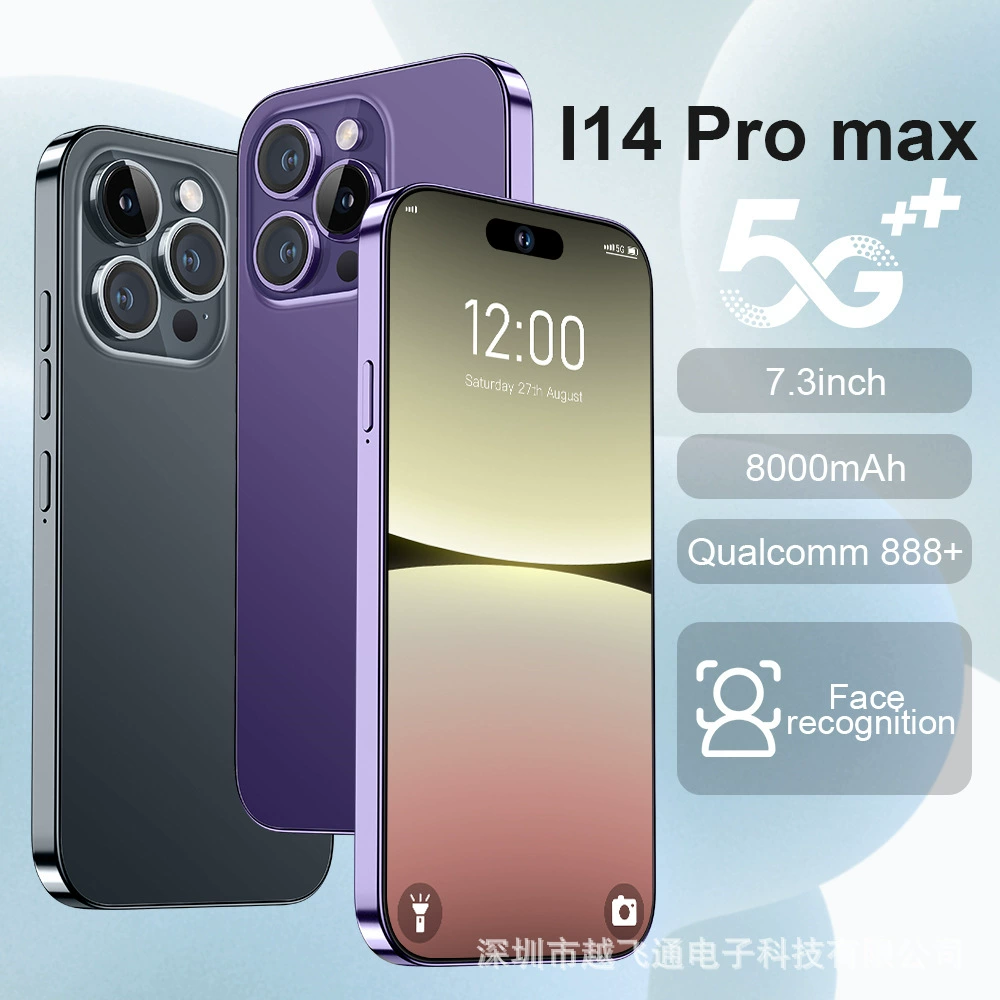Смартфон I14 Pro Max, 7,3 дюйма, 8000 мА·ч, память 16+1T, 5G