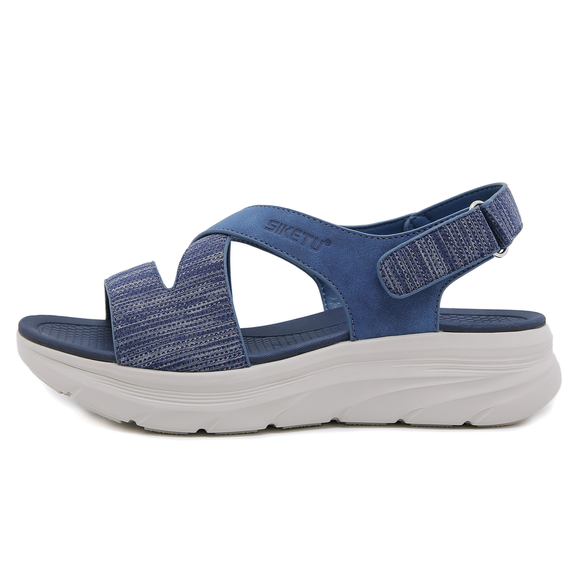 580-6 Nuevo 2024 Amazon MD sandalias ligeras deportes casuales plataforma cómoda Velcro tallas grandes zapatos de mujer