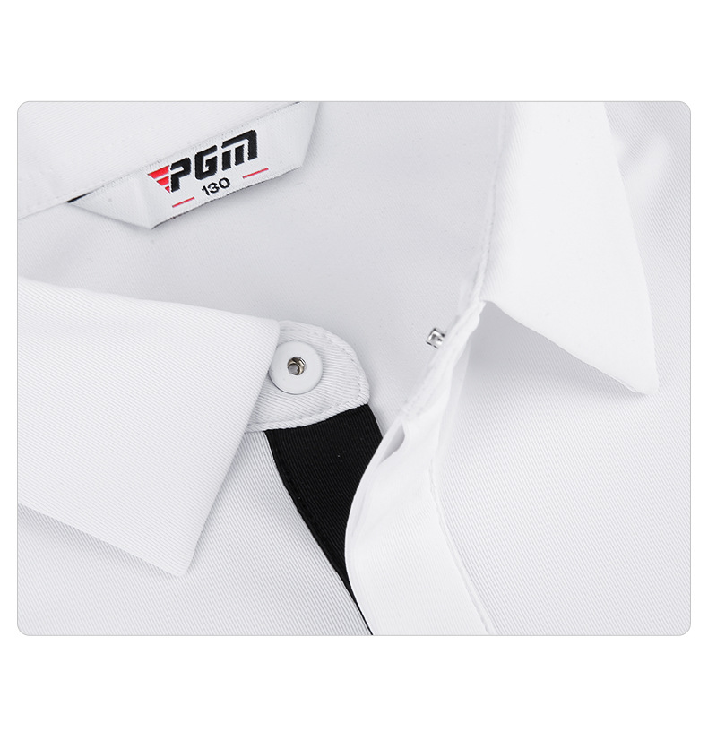 Áo thun golf trẻ em PGM tay ngắn thể thao mùa hè bé trai chất liệu thấm hút — YF599-màu trắng, YF599-Đen, YF599-màu đỏ chi tiết 14
