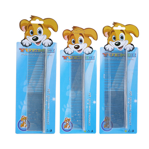Pet combs, electroplated stainless steel row combs, various pet dog combs, knotted combs, dog combs directly supplied from the manufacturer