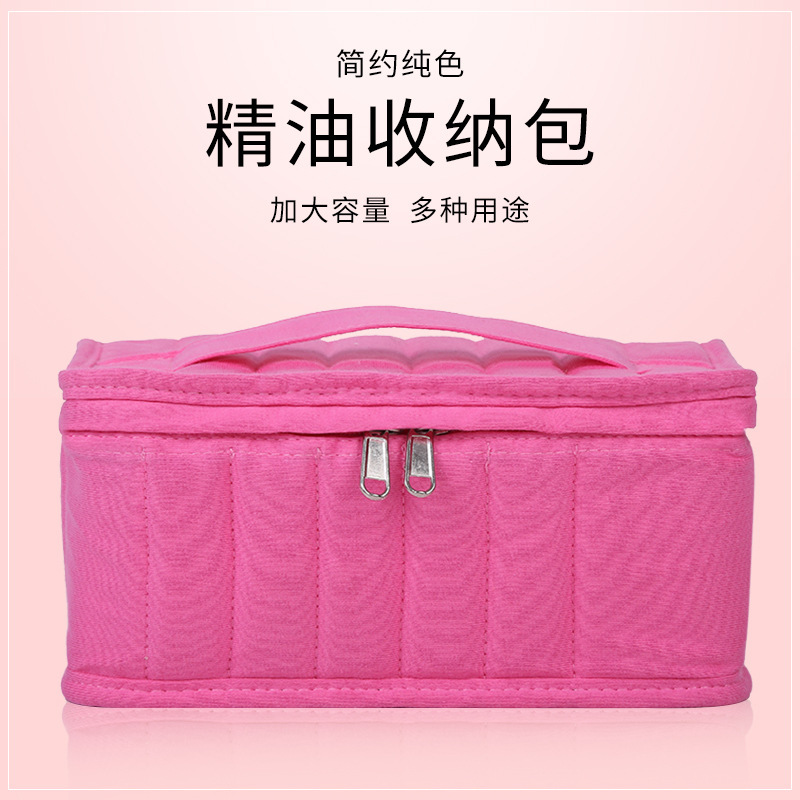 Nueva bolsa de cosméticos portátil de color puro con logotipo impreso, bolsa de cosméticos simple, bolsa de lápiz labial portátil de viaje transfronteriza, venta al por mayor