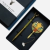 Longmen Grottoes + handle + gold pen (blue box)