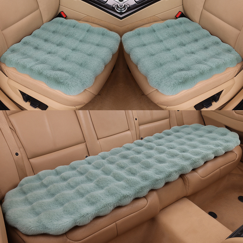 車のクッション冬の泡ウサギのぬいぐるみのクッションの3つのセットの全車のシートの車載のクッション|undefined