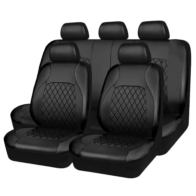 Cojín de coche de malla transpirable de cuero artificial de cuero para asiento de asiento universal de comercio exterior wishebay Amazon transfronterizo