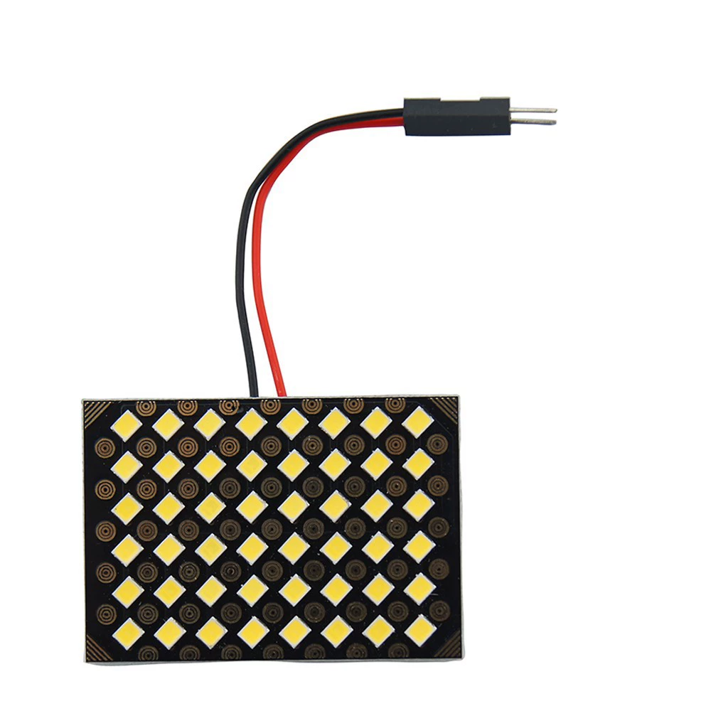 Светодиодные плоские панельные светильники для чтения 2835 48SMD, сверхъяркие, 48 светодиодов, 12В 24В, светильники для салона, хит продаж