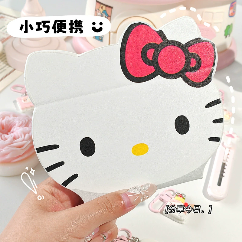 Hello kitty, складное мультяшное настольное зеркало двустороннее для школьников