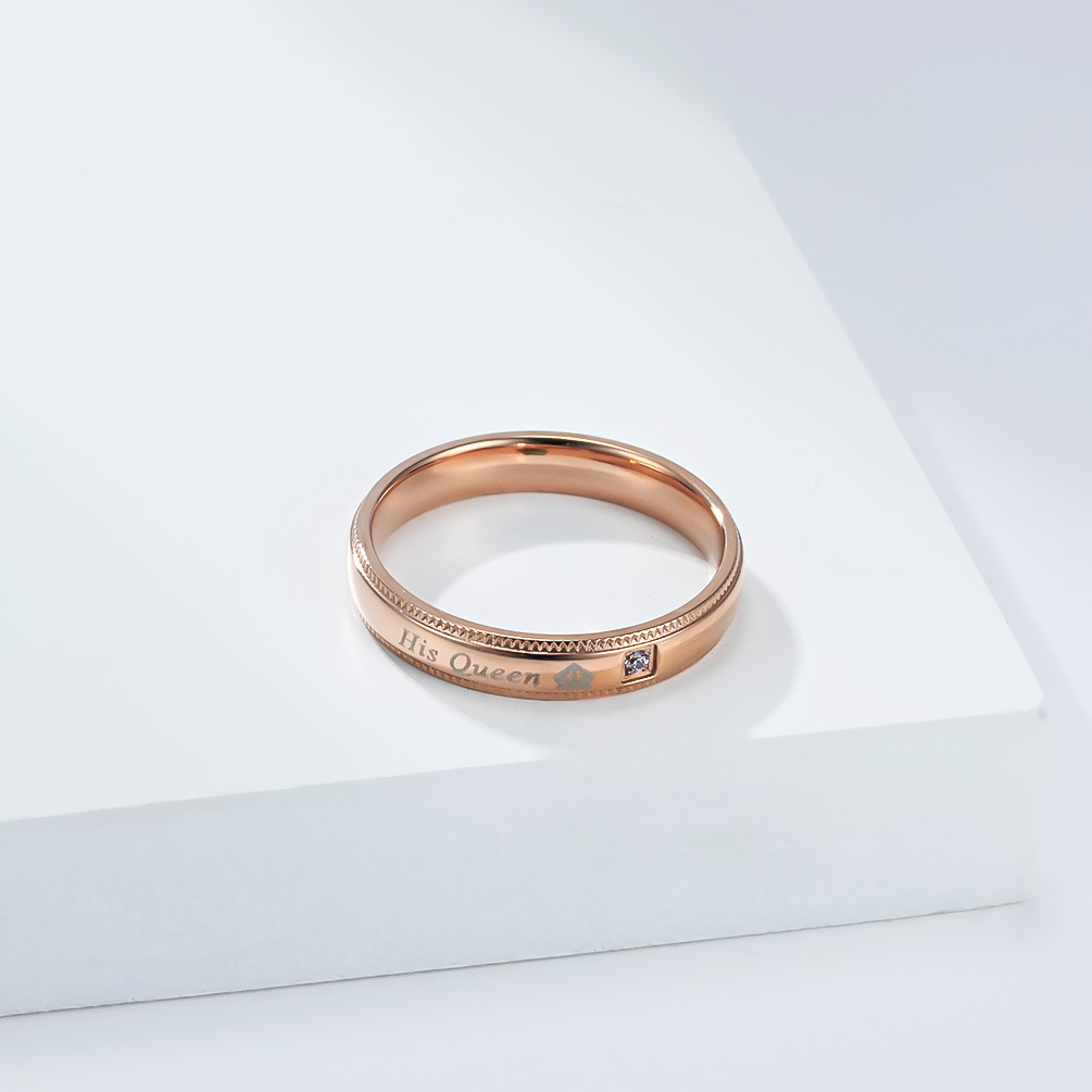 Partnerringe aus Titanstahl, König- und Königinnenschmuck, klassisch-modisch, geometrisch, Unisex-Jubiläumsring_voghion.com