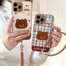 适用华为pura70pro立体刺绣狗手机壳p60卡通日韩mate70防摔保护壳