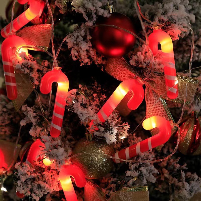 LED cadena de luz de Navidad Papá Noel Snowman Snowflake Alce Lámpara de atmósfera de Navidad Decoración de árbol de Navidad Colgante de lámparas de colores
