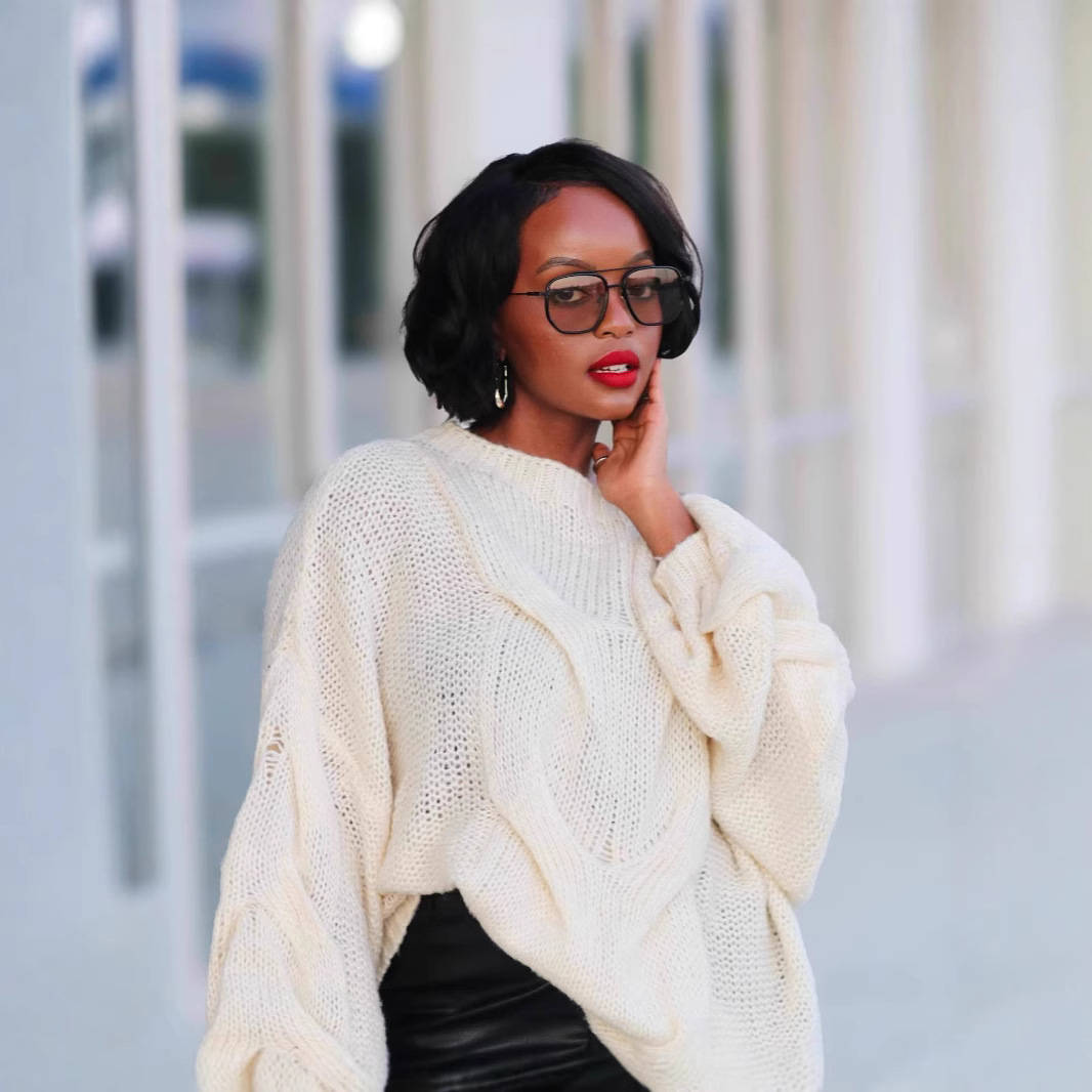 Pull oversize en maille torsadée pour femme - Pull d'hiver confortable avec points texturés 3D, coupe ample, style bohème chic, idéal pour l'automne et l'hiver_voghion.com