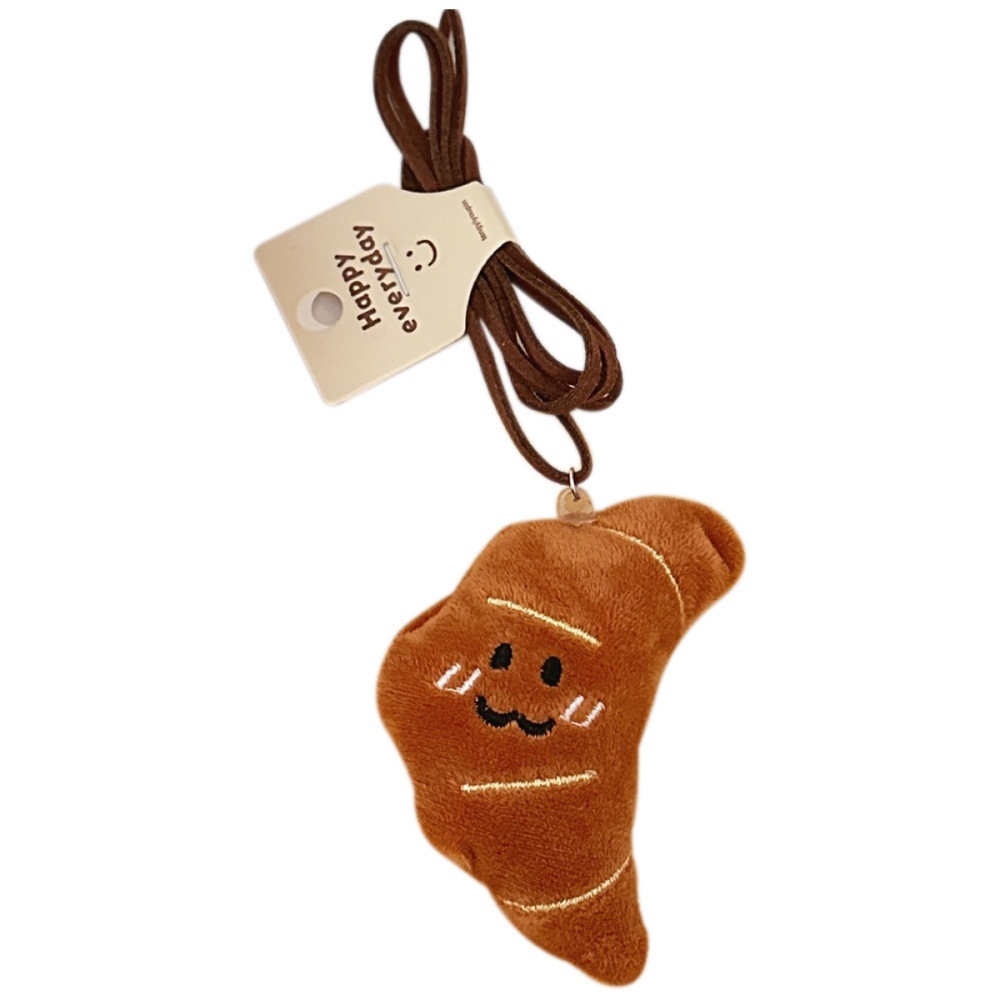 Divertido pan de peluche colgante muñeca lindo extraño mochila colgante de coche accesorios de muñeca al por mayor