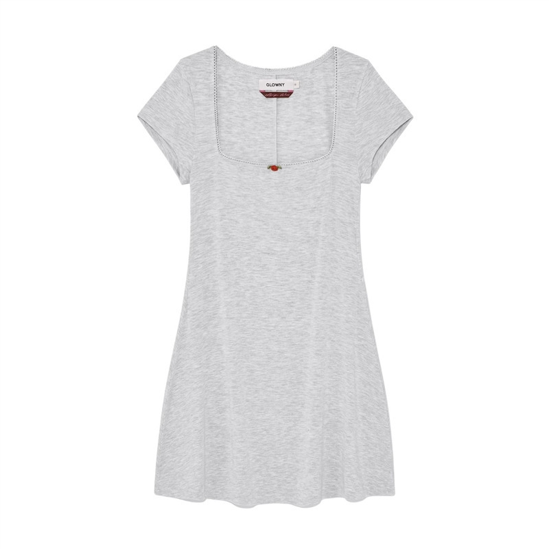 Glowny2025 New Summer Slimming Look Sexy Waist Floral A-Line Short-Sleeved Suspender Dress for Women