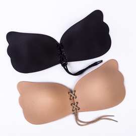 羽翼拉拉女神 绑带无痕文胸隐形内衣 硅胶文胸 提胸贴 芒果杯配盒